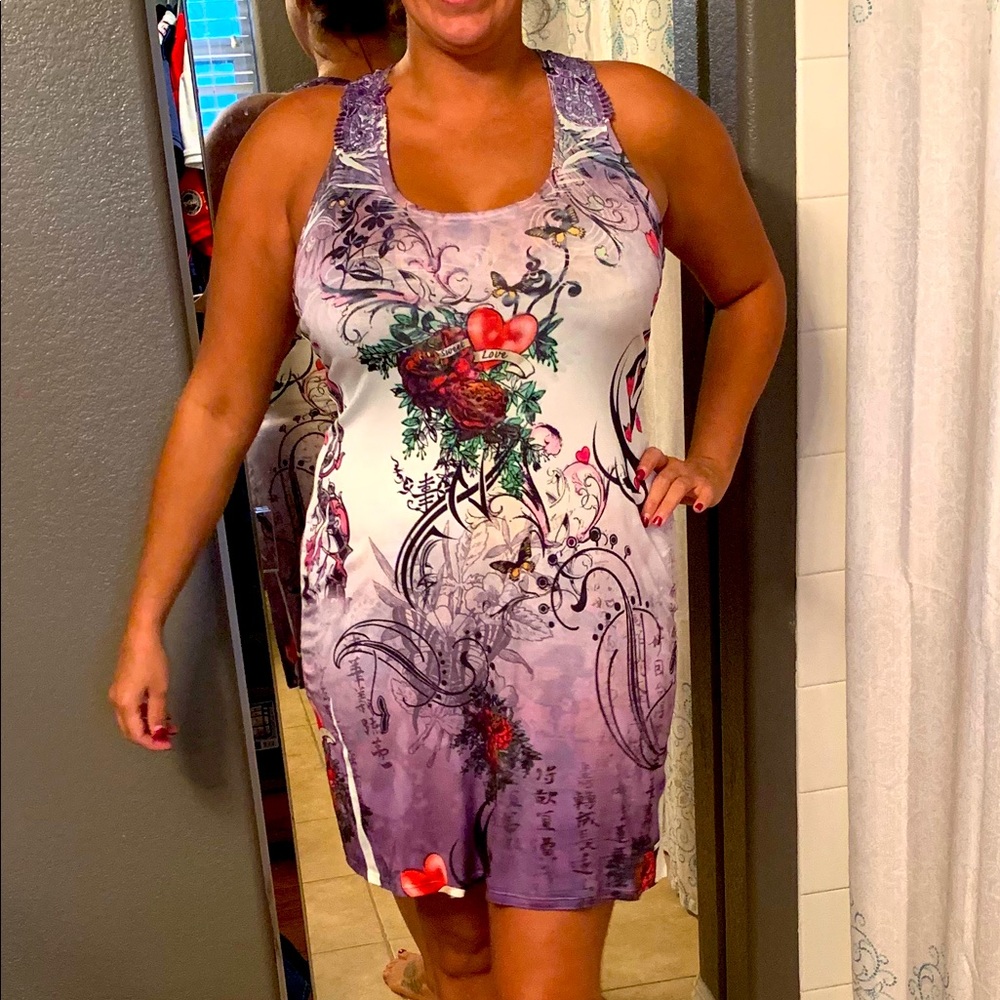 Ed Hardy Style Party Dress